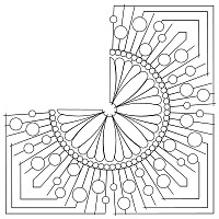 strip circle block 001 3 qtrs